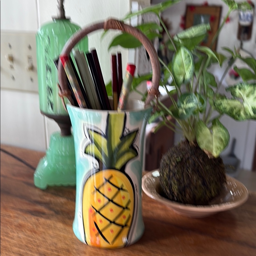 Tropical Clay Hawaii Pottery Vase